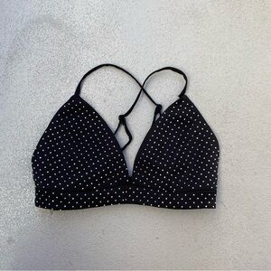 NWT HEIRESS Beverly Hills rhinestone black CropTop cross back size XS